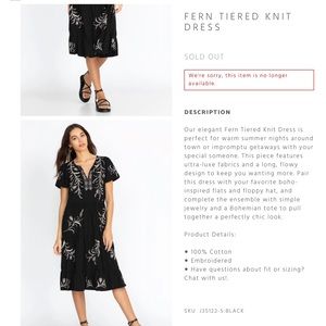 Johnny Was Fern Tiered Knit Dress